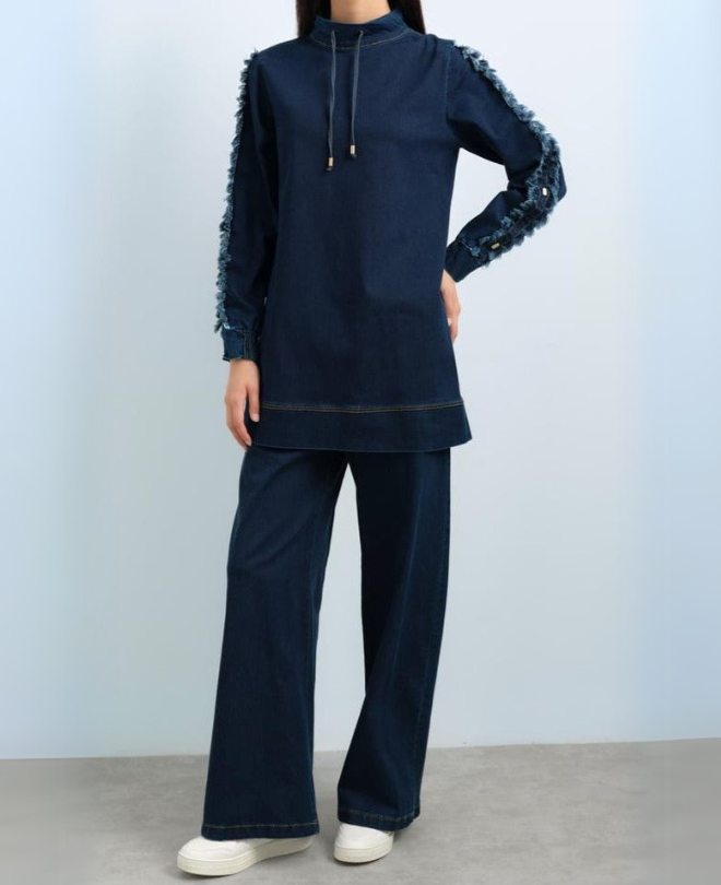 Ensemble en Jean à Pression